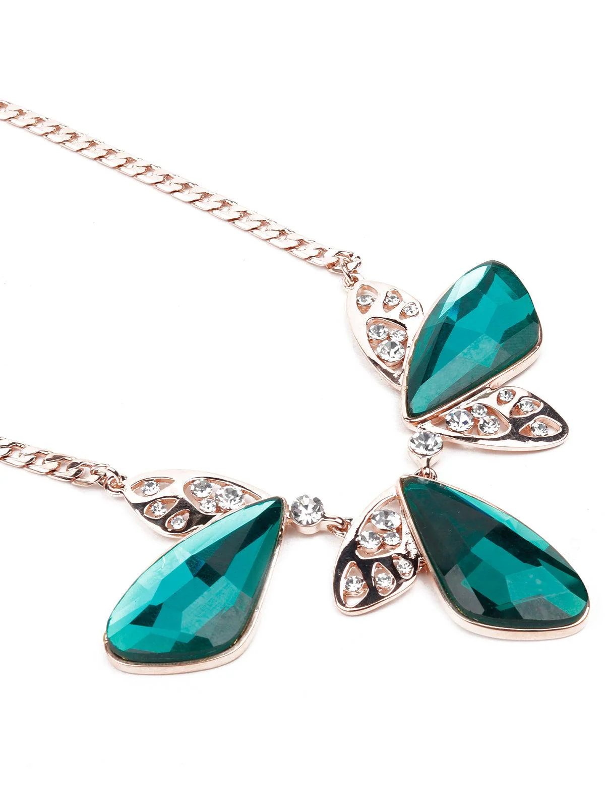 Odette Women Turquoise Metal Necklace - Image 5