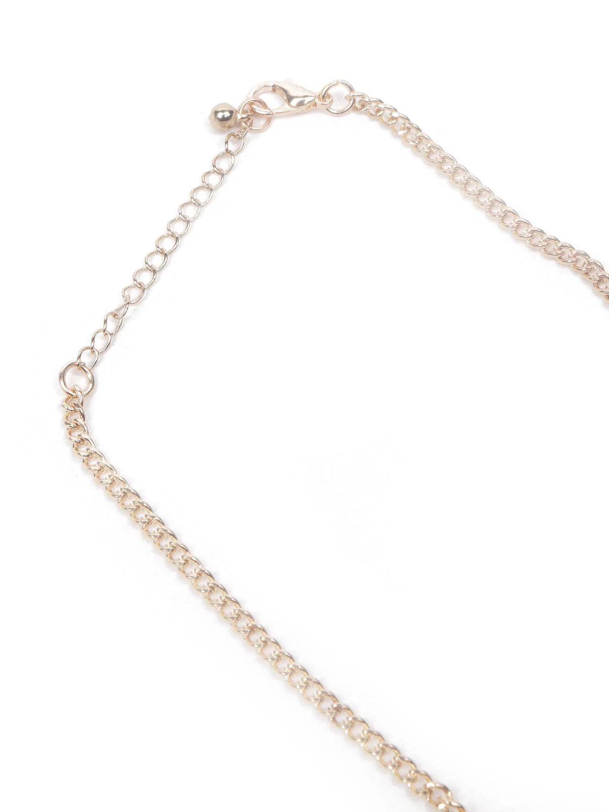 Odette Women Multicolour Two-Piece Necklace With A Heart-Shaped Metal Pendant - Image 6