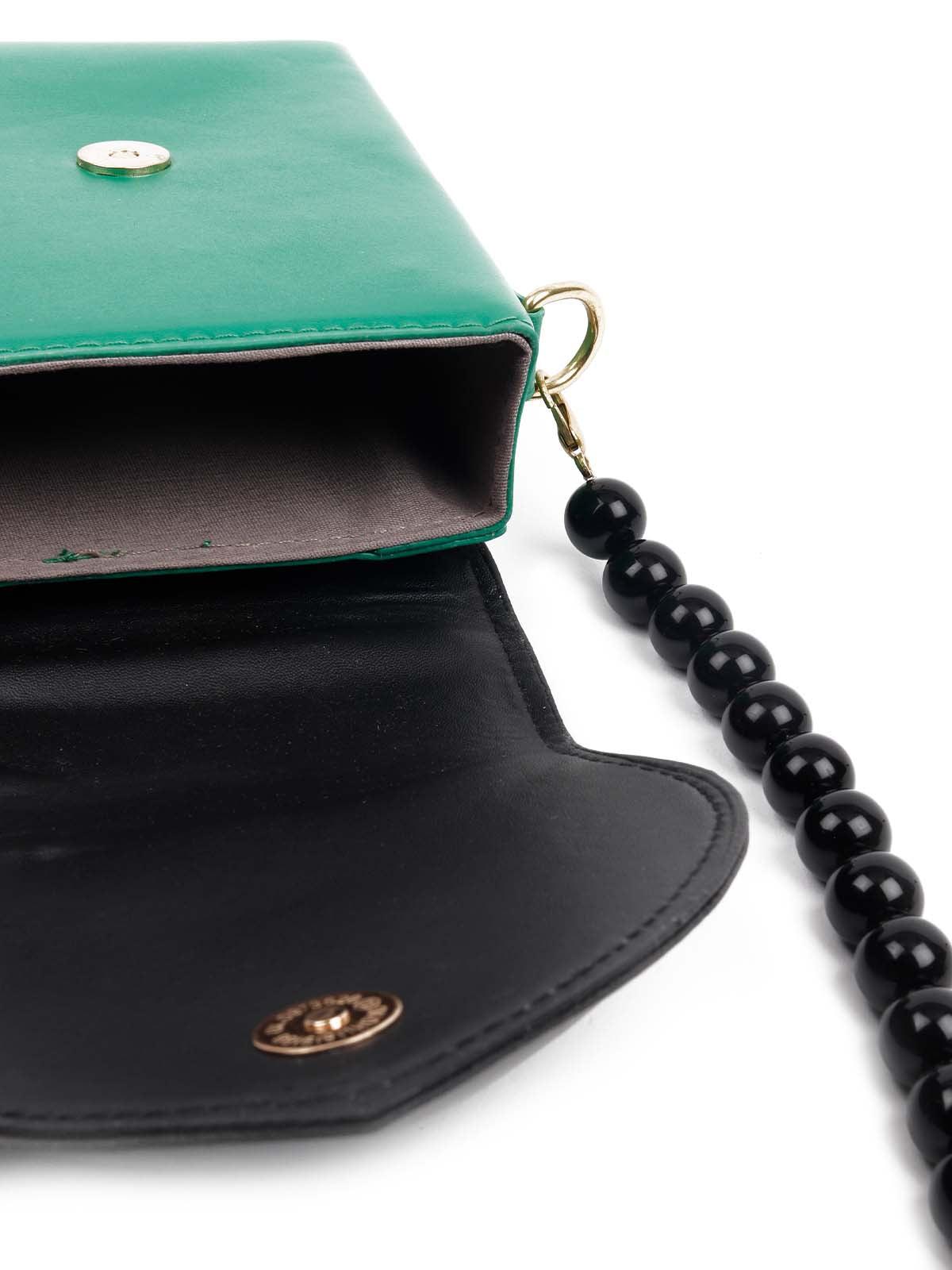 Odette Women Unique Green And Black Clutch - Image 7