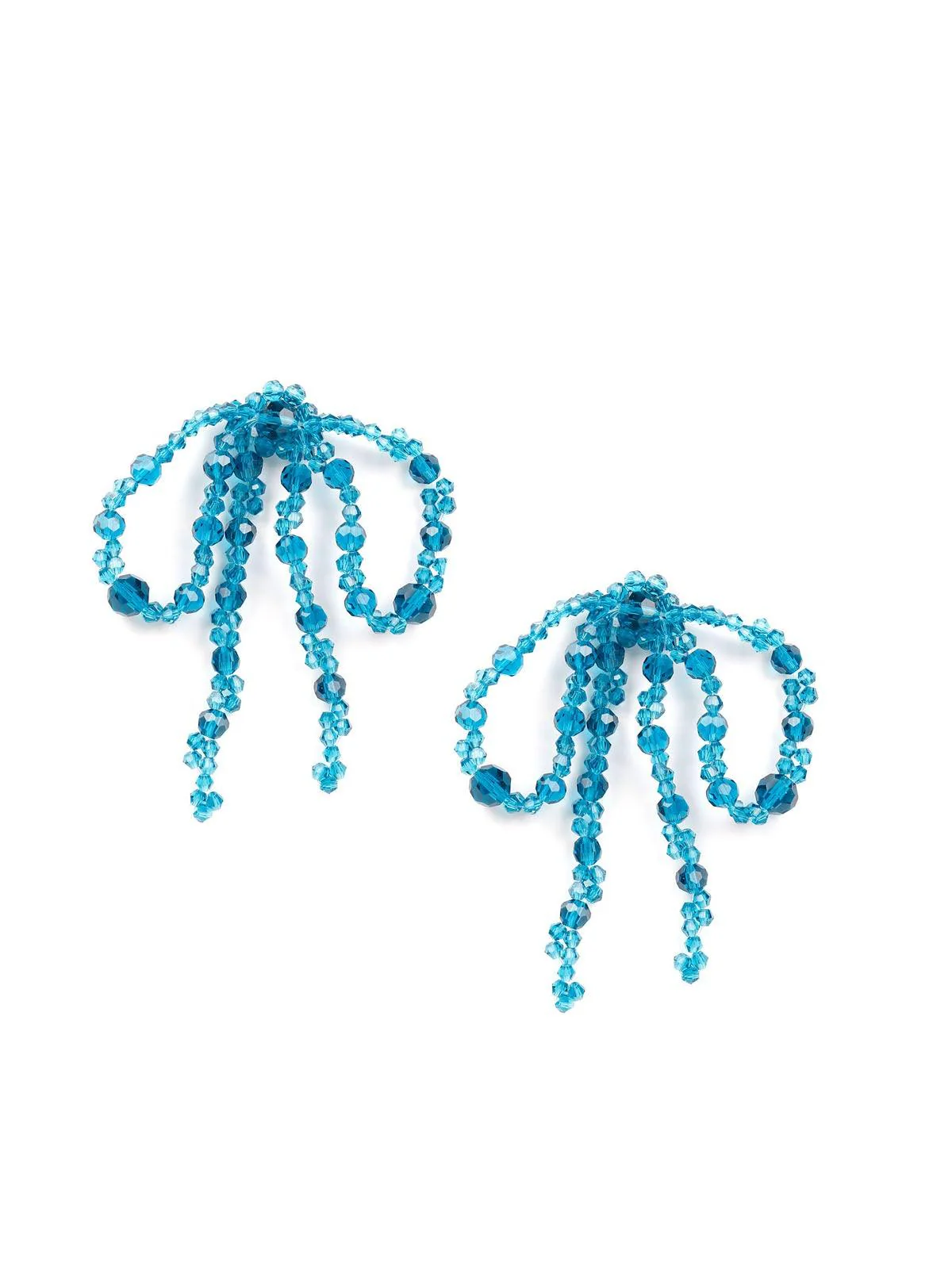 Odette Women Blue Metal Earrings - Image 3
