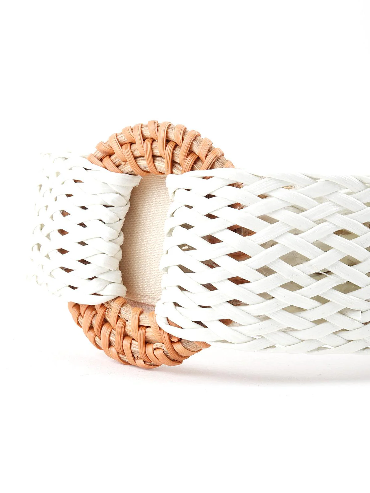 Odette Women Wearable Weave White Hair Band - Image 5