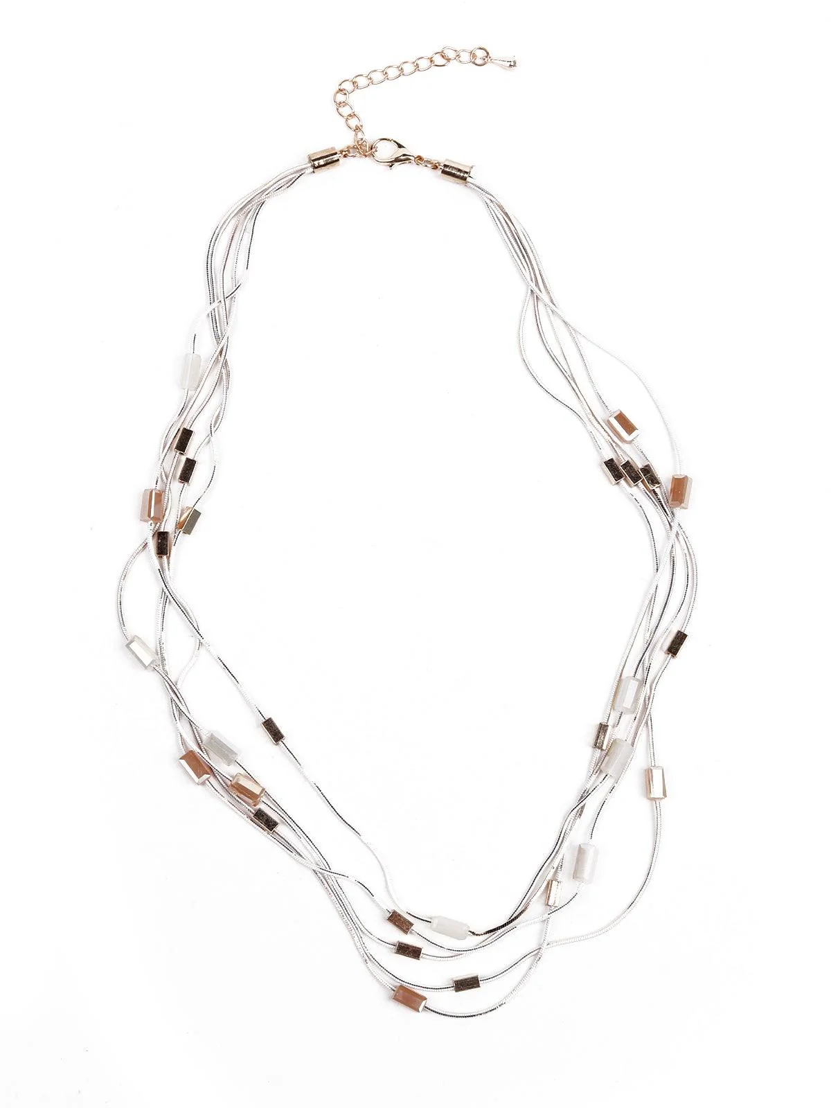 Odette Women Silver Metal Necklace - Image 3
