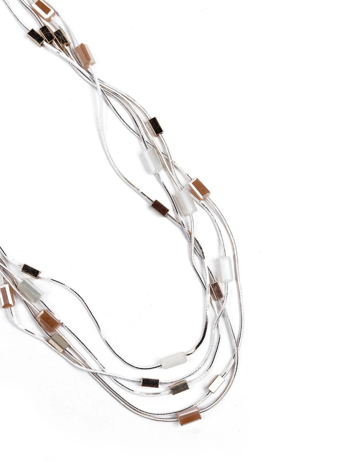 Odette Women Silver Metal Necklace - Image 5