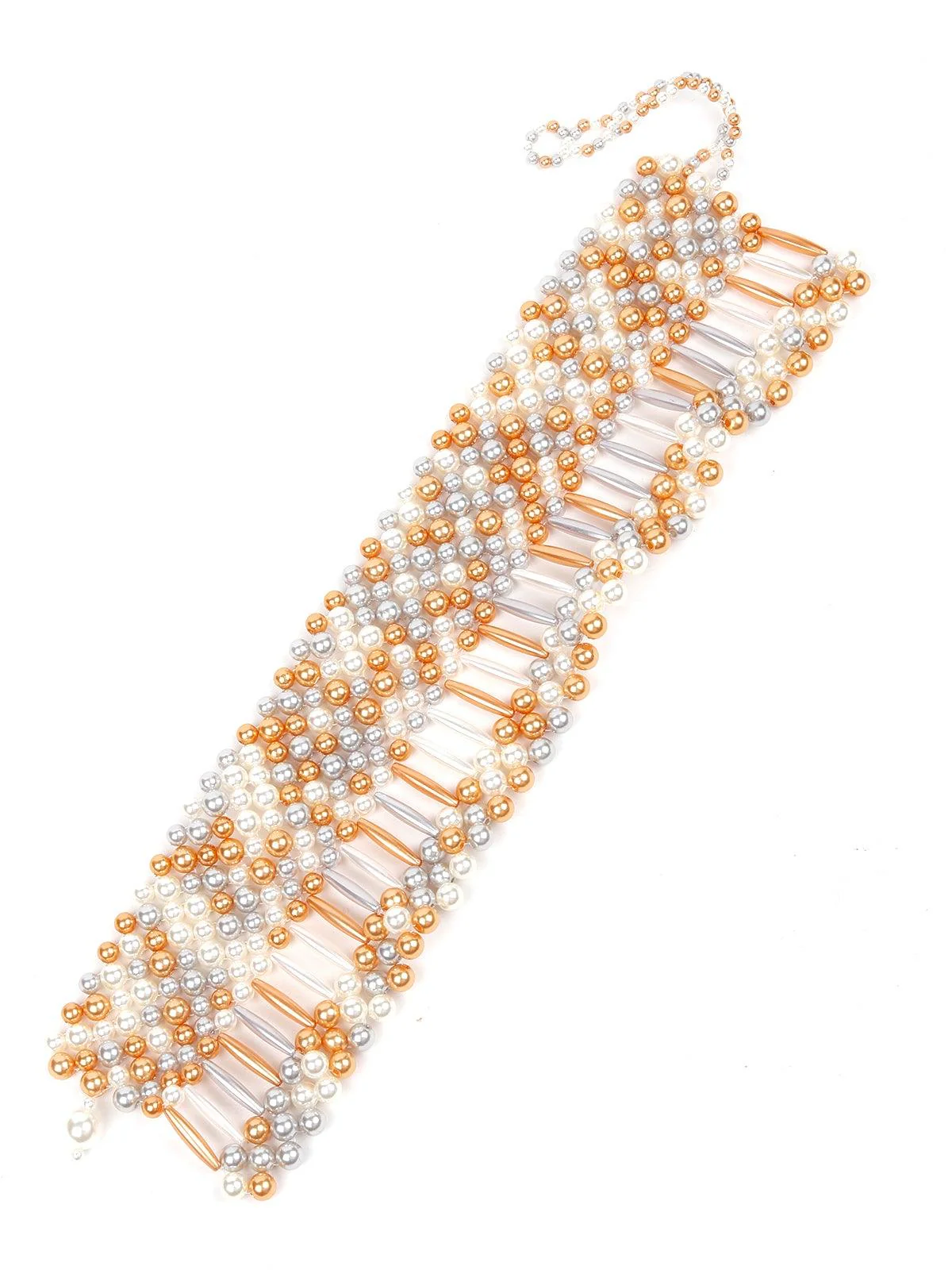 Odette Women White Metal Necklace - Image 4