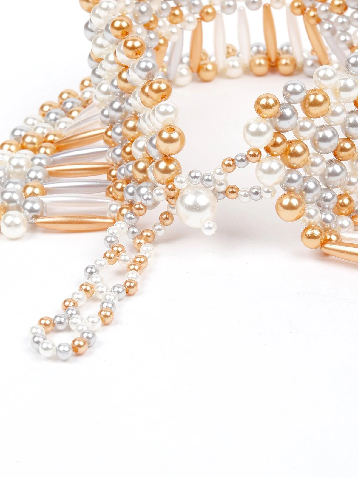 Odette Women White Metal Necklace - Image 5