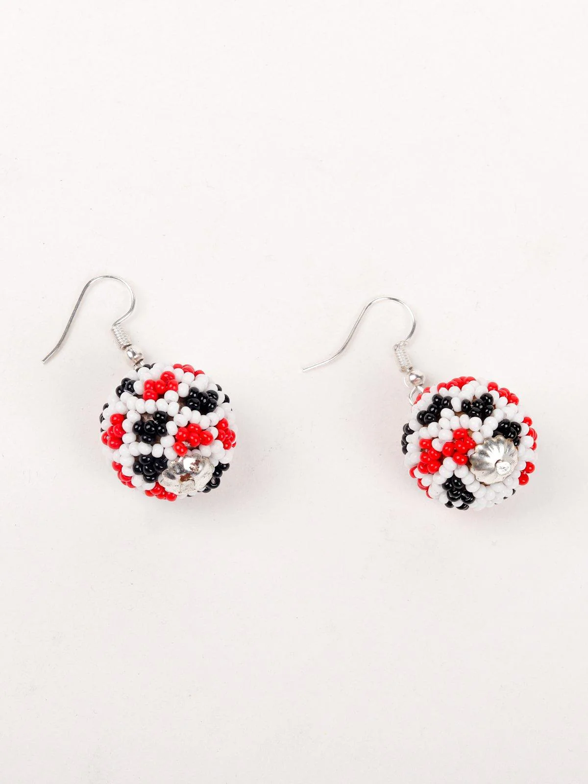 Odette Women White And Red Metal Necklace Set With Earrings - Image 7