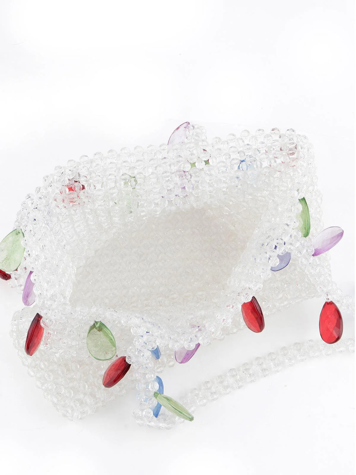 Odette Women White Beaded Sophisticated Handbag! - Image 6
