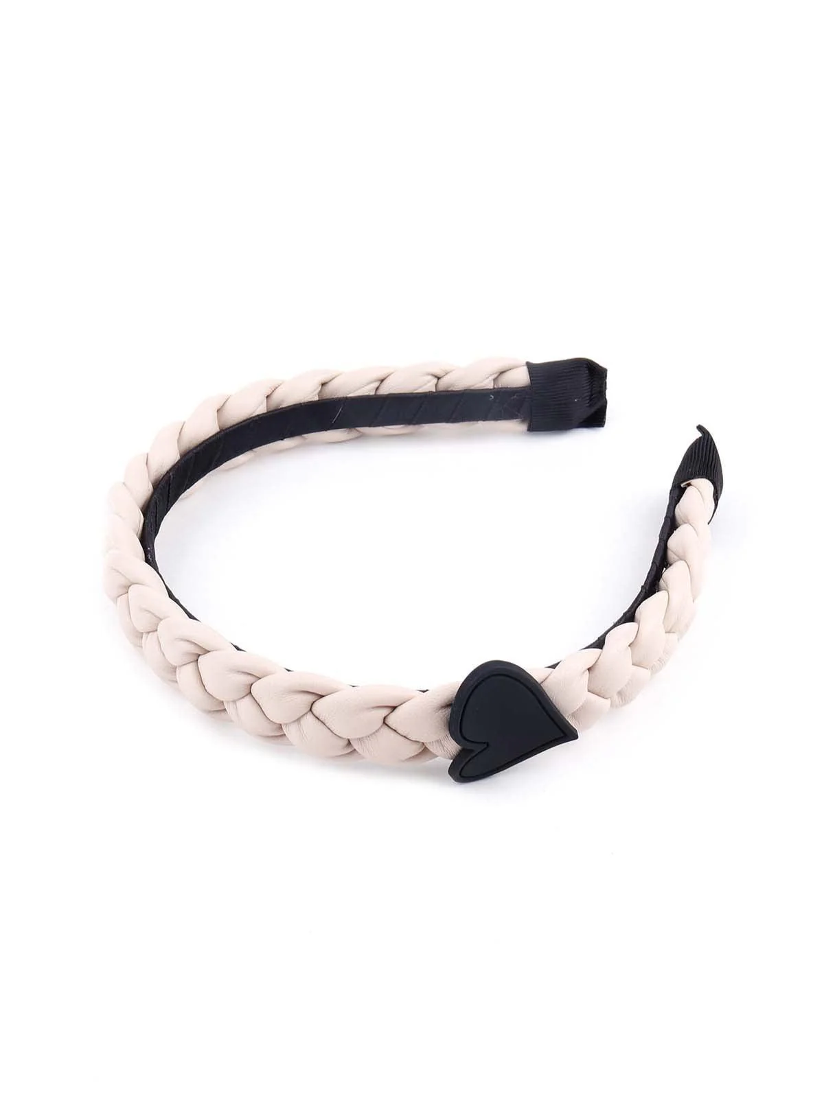 Odette Women White Braided Cute Hairband - Image 4