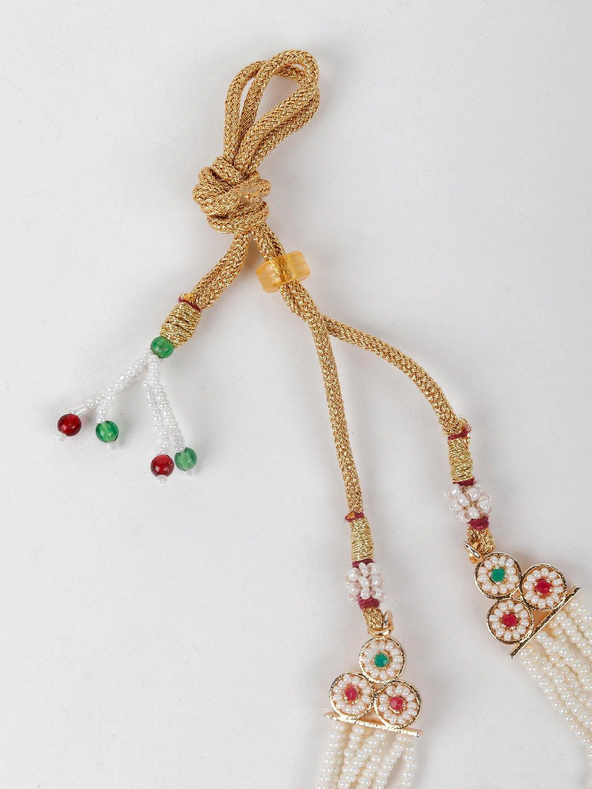 Odette Women White Pearls Necklace Set - Image 6