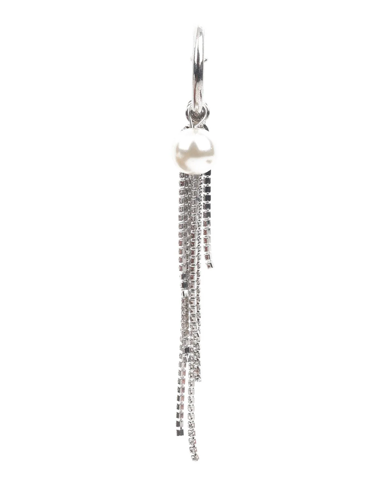 Odette Women White Dangler Earrings - Image 2