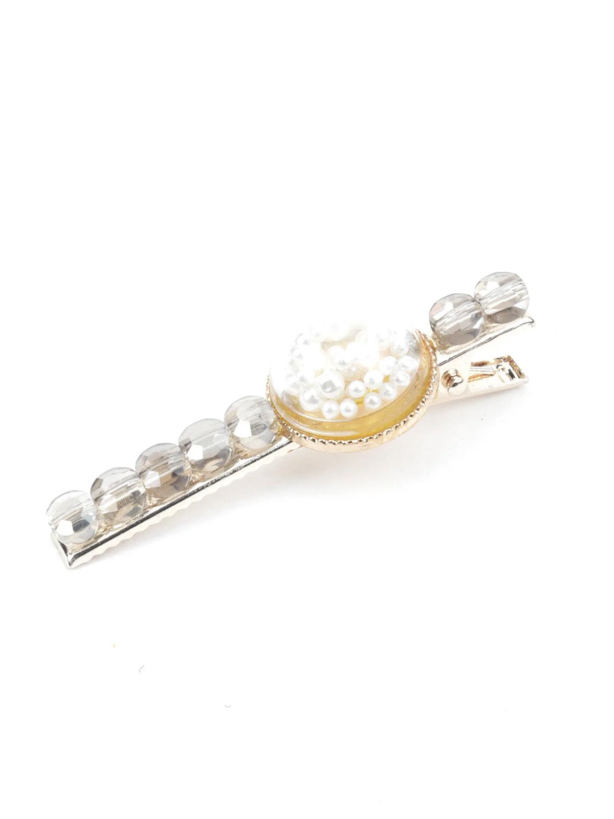 Odette Women White Delicate Slim Hair Clip - Image 4