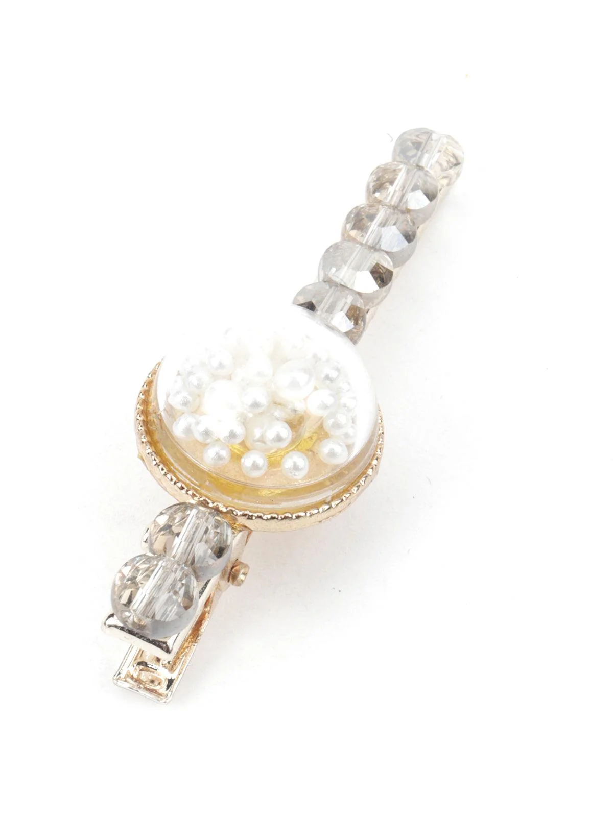 Odette Women White Delicate Slim Hair Clip - Image 6