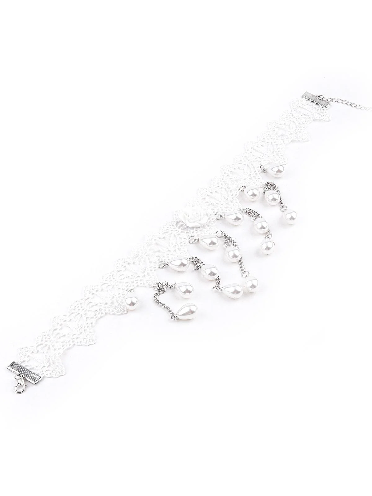 Odette White Lace Necklace For Women - Image 3