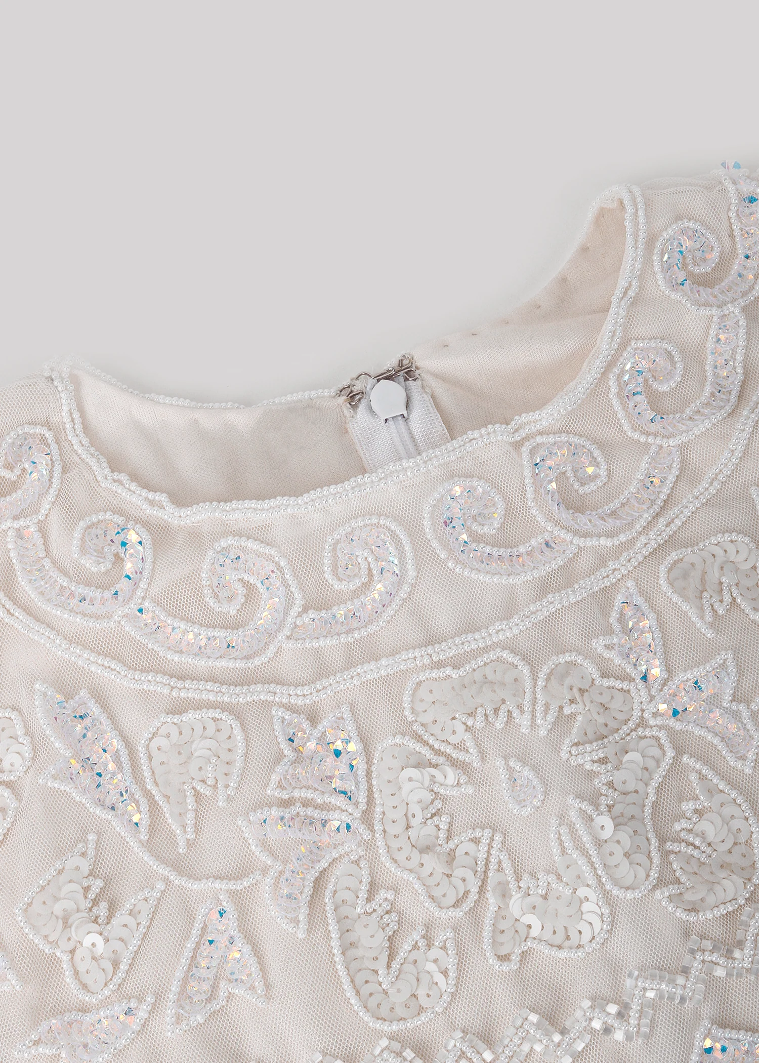 Odette Women Elegant White Party Stitched Dress - Image 5