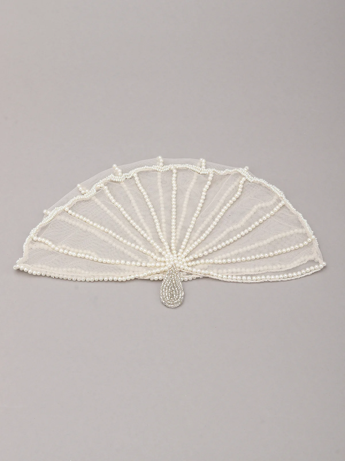 Odette White Pearls Tribal Hair Cap For Women - Image 4
