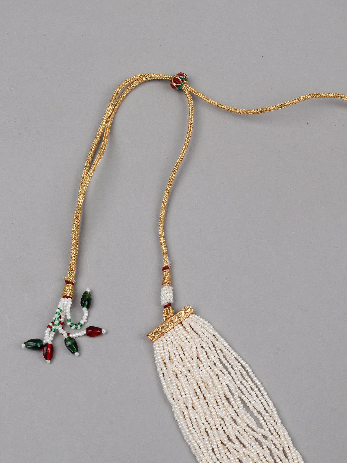 Odette Women White Pearls With Gold Necklace - Image 6