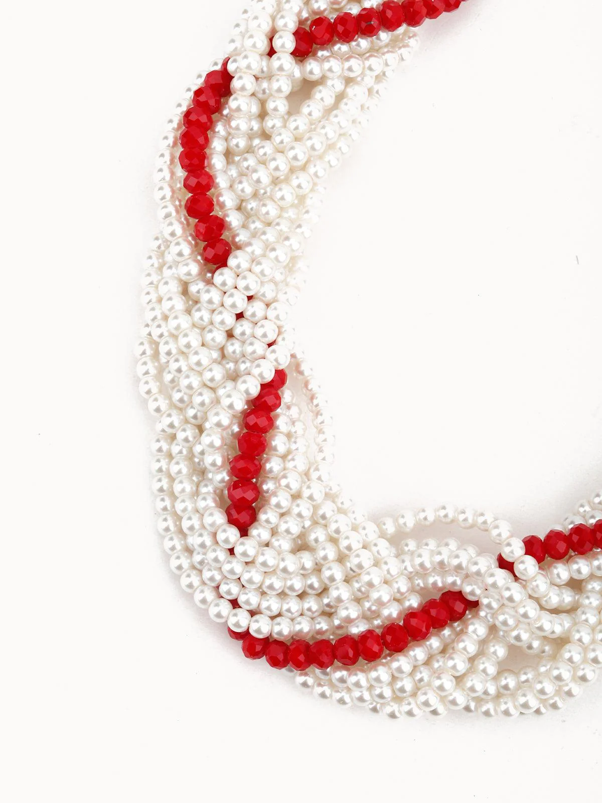 Odette Women White-Red Graceful Necklace - Image 4