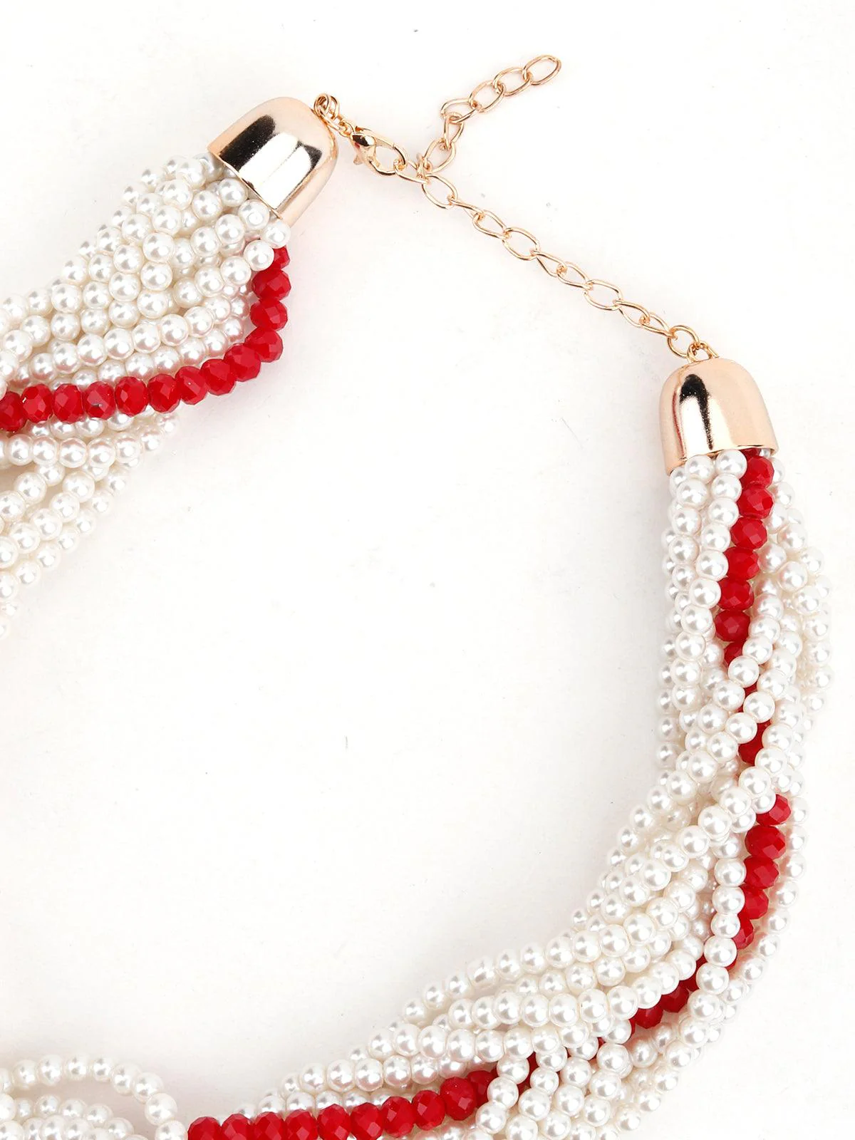 Odette Women White-Red Graceful Necklace - Image 6