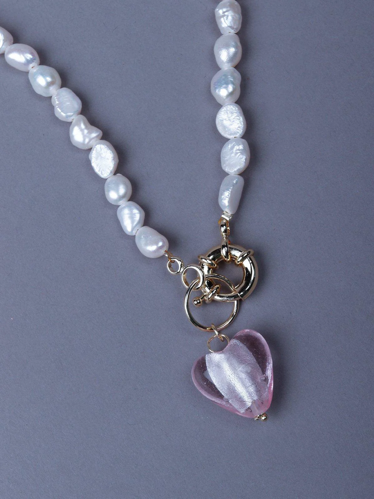 Odette Women White Metal Necklace - Image 6