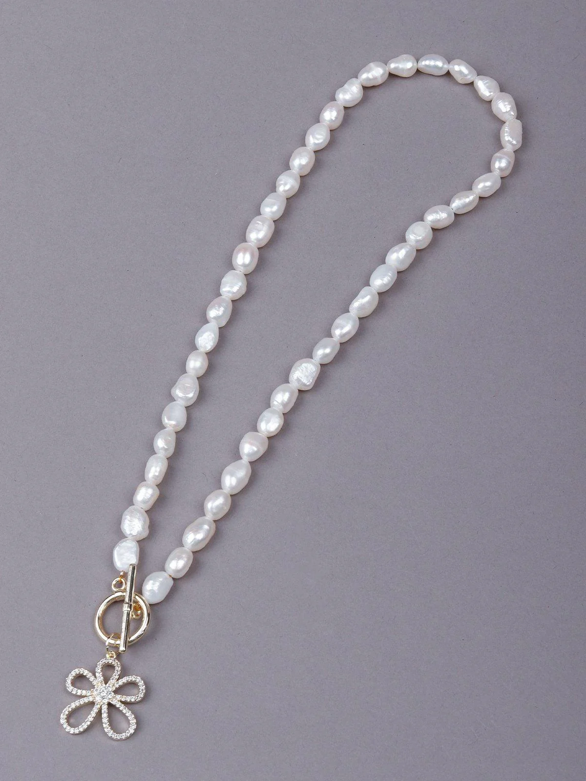 Odette Women White Metal Necklace - Image 5